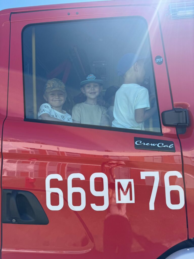 Spotkanie z Ochotniczą Strażą Pożarną w Borzęcinie Dużym🧑🏻‍🚒👨🏻‍🚒